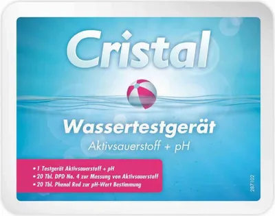Produktbild von CRISTAL Wassertestgerät Sauerstoff + pH-Wert
