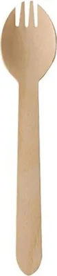 Produktbild von Papstar Göffel aus Holz "pure" 16 cm natur, 100 Stück
