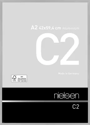 Obrázok produktu pre Nielsen hliníkový rám C2 42x59,4 cm štruktúra strieborná matná