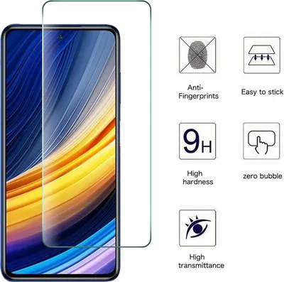 Produktbild von Schutzglas Glasfolie für Xiaomi Poco X3 PRO Display Schutz Panzerfolie Full 9H