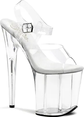 Produktbild von FLAMINGO-808 Damen Sandale von Pleaser, Transparent  , EU 44, US 14