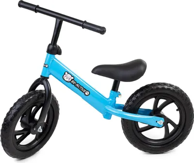 Produktbild von Laufrad bis zu 60 kg, 12-Zoll-Räder Balance Bike ab 2-6 Jahre, Sattel und Lenkrad höhenverstellbar Schwarz und Blau