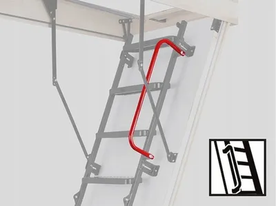 Obrázok produktu pre Kovové madlo pre podkrovné schody Oman 10x562 cm oceľ