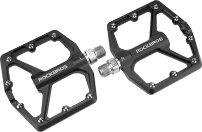Immagine prodotto di ROCKBROS pedali bicicletta piattaforma piatta per MTB City e-Bike BMX 9/16 1 coppia alluminio