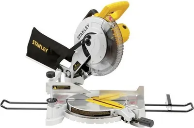 Obrázok produktu pre Stanley SM1650, pokosová píla 254 mm/1650 W, výkonná a presná na rezanie dreva a neželezných kovov, ideálna na profesionálne a domáce projekty.