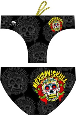 Produktbild von Turbo Mexican Skull 2014 Badeslip Schwarz 5-6 Years Jungen Schwarz 5-6 Years