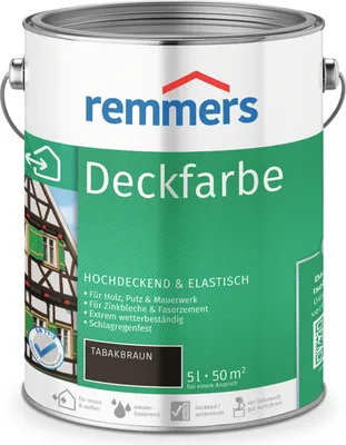 Produktbild von Remmers Deckfarbe tabakbraun 5 l, Holzlack