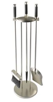 Produktbild von GO/ON Kaminbesteck, silberfarben, Stahl, 80 cm, 3teilig, 948016