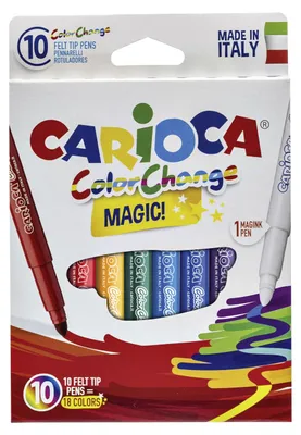 Image de Boîte 10 marqueurs magiques changement de couleur carioca 42737