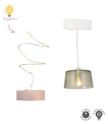 Imagen del producto de Lámpara de techo y guirnalda de luces del set Lundby