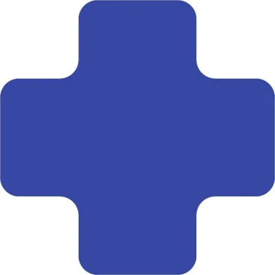 Produktbild von Stellplatzmarker WT-5110, X-Stück, PVC, Blau, 175x175 mm, 25 Stück/VE