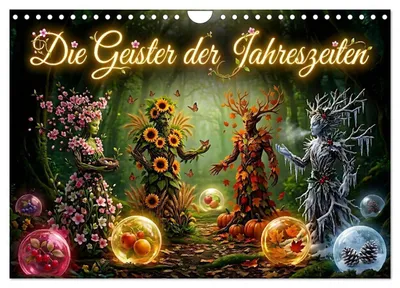 Produktbild von Die Geister der Jahreszeiten (Wandkalender 2027 DIN A4 quer), CALVENDO Monatskalender