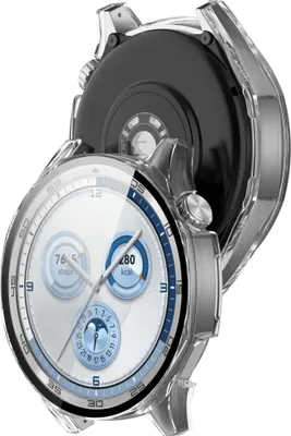 Produktbild von Etui ze szkłem do zegarka Bizon Case+Glass Watch do Huawei Watch GT 5 46 mm, przeźroczyste