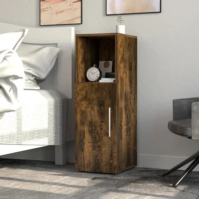 Produktbild von VCM Nachtschrank | Maße ca. H. 90 x B. 30 x T. 35 cm | Beistelltisch mit Drehtühr | Nachttisch - Narila