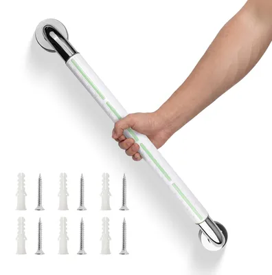 Image de Support de salle de bain robuste avec poignées antidérapantes pour personnes âgées