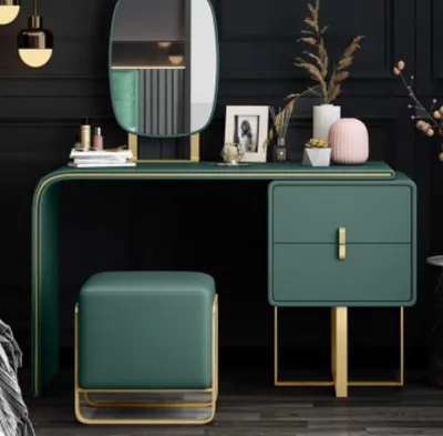 Produktbild von Schminktisch mit Spiegel Luxus Konsole Kommode Schlafzimmer 2tlg. Set Tisch