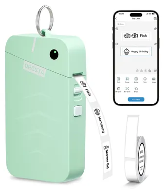 Produktbild von Etikettendrucker Etikettiergerät Thermodrucker - Bluetooth - Tragbar - 203 DPI - Wiederaufladbar