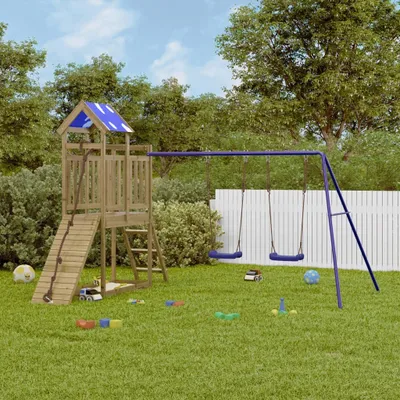 Produktbild von Möbel Spielturm Imprägniertes Kiefernholz - Schaukeln 3279075