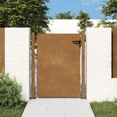Obrázok produktu pre The Living Store Záhradná brána 105x130 cm Corten oceľ