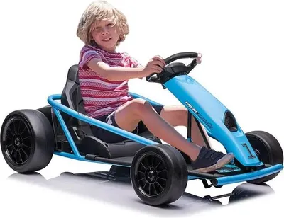 Image de Karting électrique pour enfants - Kart électrique drift - 24 V - Moteur 2 x 300 W - 8 km/h - Pédalier - 4 roues - à partir de 14 ans - Rose