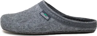 Produktbild von Stegmann 127 Uni Wollfilz-Pantoffeln Grau (Grey), 127-8804