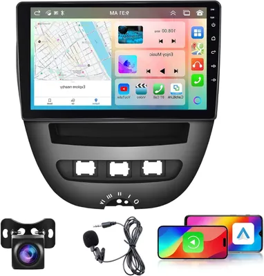 Imagen del producto de Radio para coche - Radio de automóvil - Sistema de audio para coche - Radio multimedia - Pantalla táctil de 10,1 pulgadas