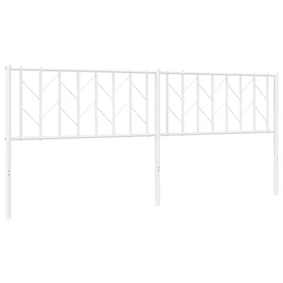 Produktbild von vidaXL Ersatz-Kopfteil Metall Weiß 200 cm