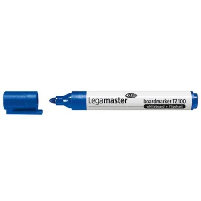 Produktbild von Legamaster TZ 100 Boardmarker blau, 10 Stück(e), Blau, Rundspitze, Blau, Weiß, Polypropylen (PP), Rund