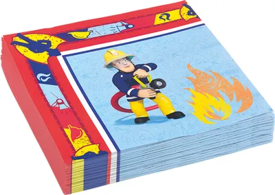 Produktbild von Riethmüller Serviette Feuerwehrmann Sam 33x33 cm, 20 Stück