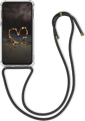 Produktbild von Hülle für Xiaomi Redmi 10C Handykette Silikon Cover Kette Handyhülle Case klar
