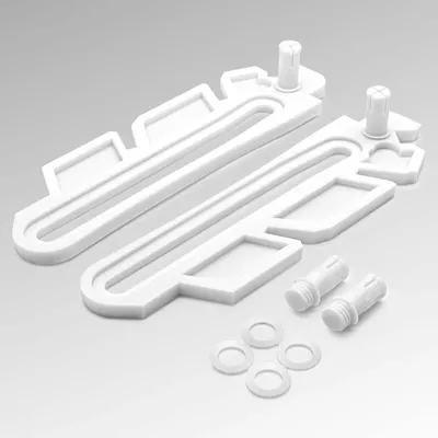 Produktbild von Kippschere Ersatzteil Set Weiß Kellerfenster passend für MEA 41 A 290 + 41 A 291