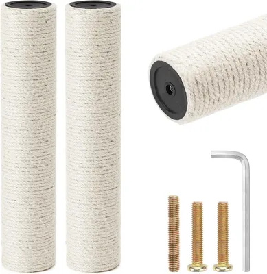 Obrázok produktu pre Náhradný kmeň pre škrabadlo 2 kusy, 7 x 34 cm, sisal, pre mačky