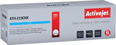 Produktbild von Activejet ATH-219CNX Toner für HP Drucker  Ersatz HP 219X W2191X; Supreme; 2500 Seiten; blau  mit Chip