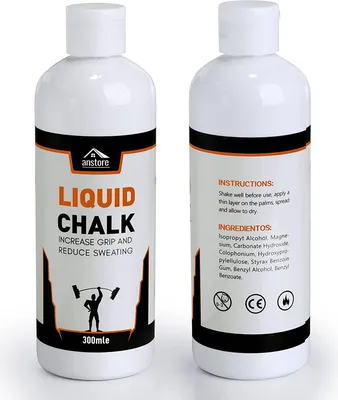 Produktbild von Liquid Chalk Sports Chalk Überragender Halt und schweißfreie Hände für Gewichtheben, Fitnessstudio, Klettern, Bouldern, Gymnastik, Poledance und Fitness, CrossFit, Bodybuilding und mehr