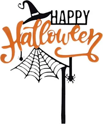 Produktbild von Acryl-Tortenaufsatz HAPPY HALLOWEEN wz1