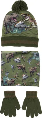 Produktbild von Jurassic Park Mütze + Handschuhe + Halswärmer