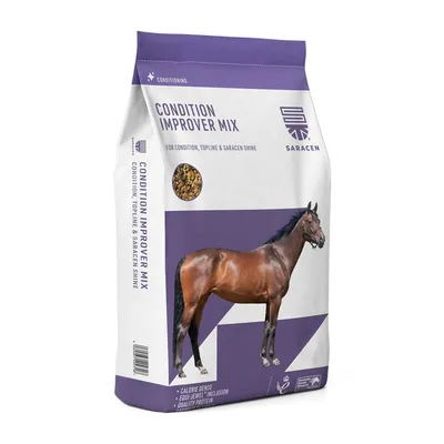 Immagine prodotto di Saracen Condition-Improver Mix – muesli per cavalli sportivi, con crusca di riso, 20 kg