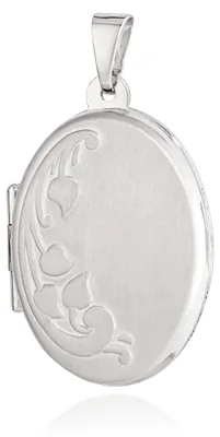 Obrázek produktu pro Přívěsek ve tvaru medailonu, stříbro 925, matný povrch, rozměry 24 x 17 mm