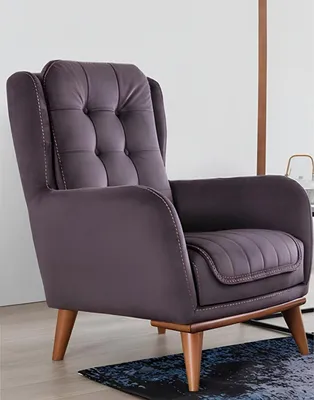 Zdjęcie produktu dla Fotel Chesterfield Relax Sofa Klubowa Sofa Jednoosobowa Meble Tapicerowane Brązowy
