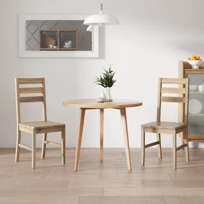 Produktbild von Esszimmerstühle 2 Stk. Massivholz Akazie , Esszimmerstühle Design 2024