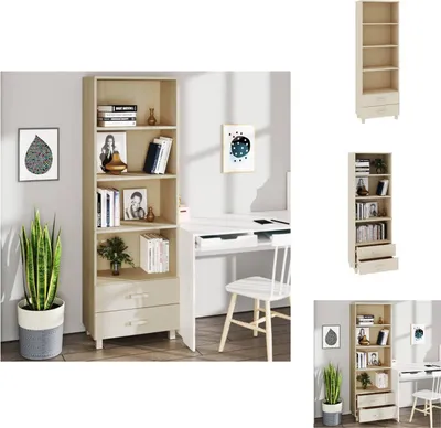 Produktbild von vidaXL Highboard HAMAR Honigbraun 60x35x180 cm Massivholz Kiefer -  Sideboards