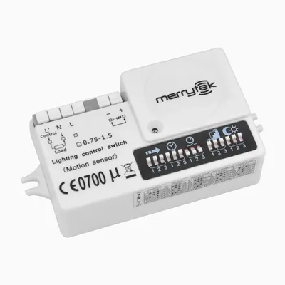 Produktbild von L02C MC003V Merrytek Mikrowellen Bewegungssensor Ein Aus Dimmfunktion 230V 1.200W