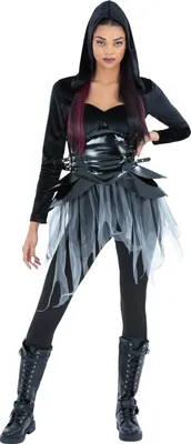 Image de Smiffys - Costume de guerrier "Dark" pour femme SM3445 (42-44 EU) (Noir)