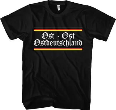 Produktbild von Ost – Ost Ostdeutschland T-Shirt | DDR Heimat Oldschool – 4XL / Schwarz