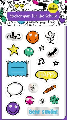 Produktbild von Stickerbogen: Sticker - Stickerspaß für die Schule