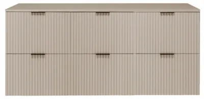 Zdjęcie produktu dla Szafka Łazienkowa Pod Umywalkę Nablatową Flisan 180X46 Z Blatem Kaszmir