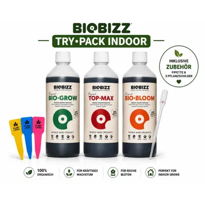 Obrázek produktu pro BioBizz Indoor Try Pack 250 ml - včetně pipety a 3 štítků na rostliny