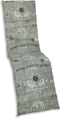 Produktbild von GO-DE Textil, Relaxauflage Relaxsessel, Einzelset, Farbe: grau, Maße ca.: 168 cm x 48 cm x 5 cm