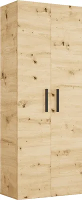 Produktbild von Masseno Garderobe-Set MODULO 80/204/40 cm Modern Garderobenschrank Eiche Artisan