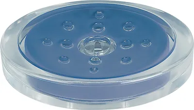 Produktbild von Spirella 7610583198563, Blau, Transparent, Acryl, Oval, 130 mm, 100 mm, 30 mm